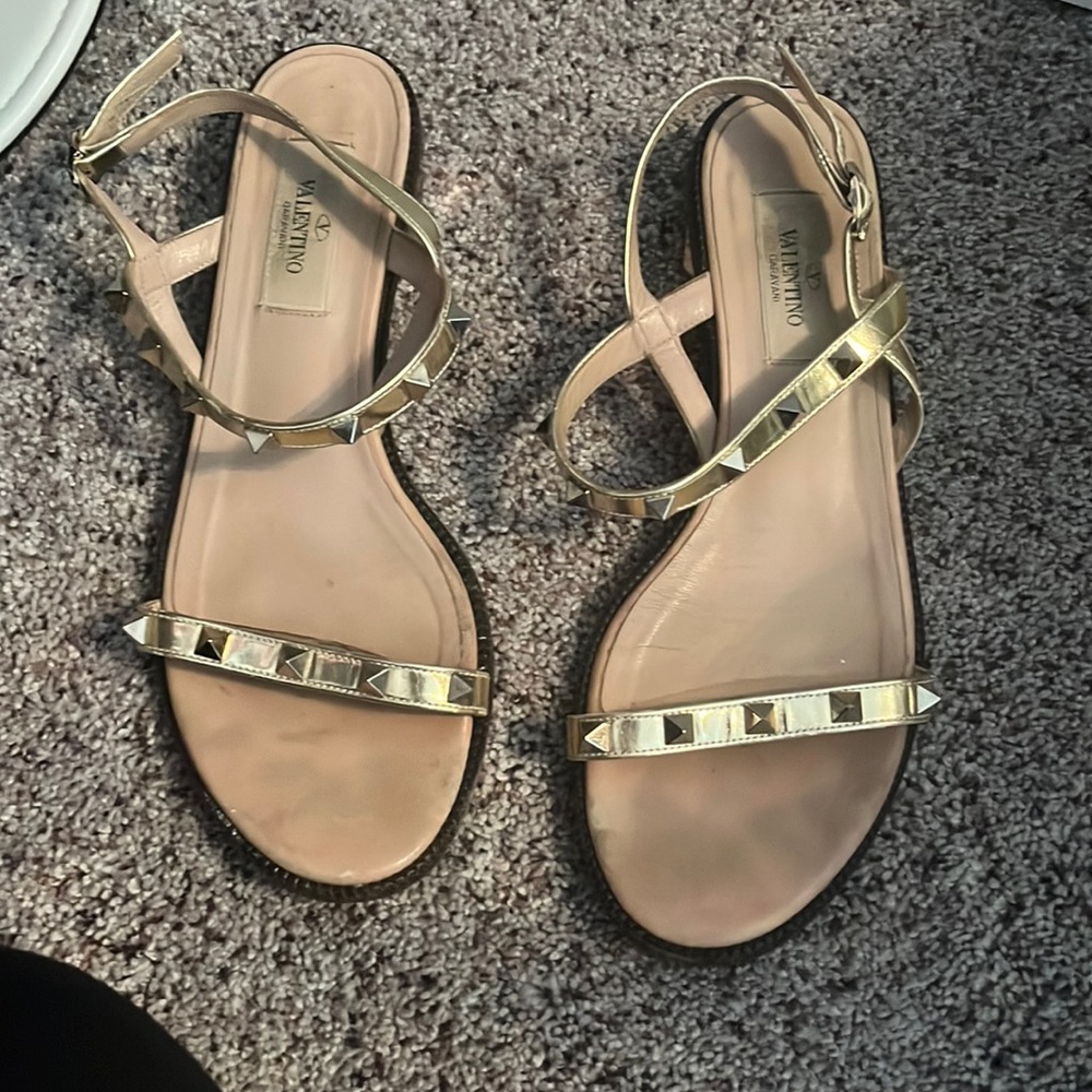 Valentino sandals 37 gold